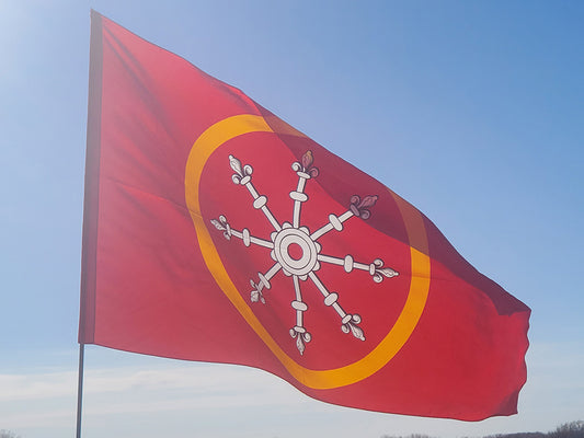 Æthelmearc Populace Flag 52" x 30" 100% Habotai Silk (Aethelmearc)