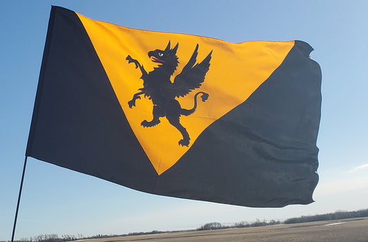 Artemisia Populace Flag 52" x  30" 100% Habotai Silk