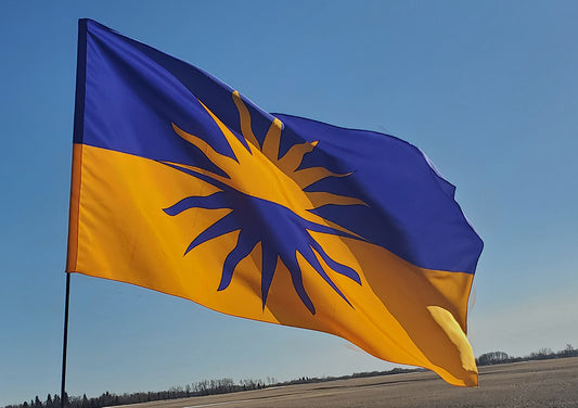 Atenveldt Populace Flag 52" x  30" 100% Habotai Silk