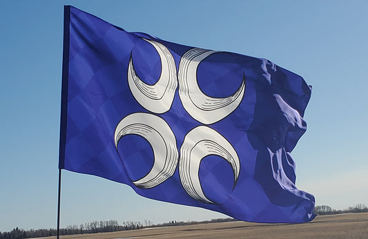 Caid Populace Flag 52" x  30" 100% Habotai Silk