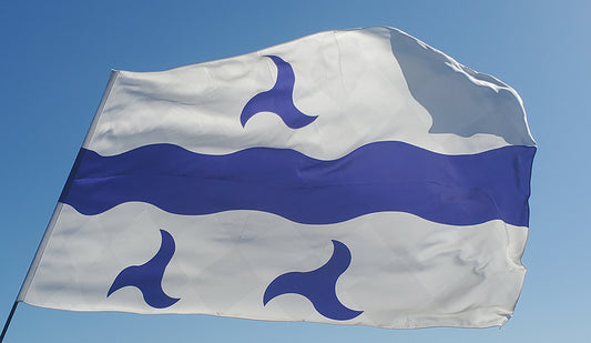Trimaris Populace Flag 52" x  30" 100% Habotai Silk
